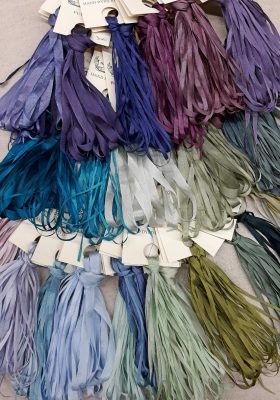 Hand Dyed Silk Ribbons